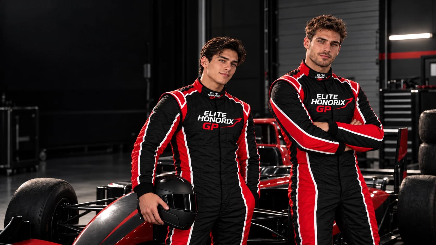 Mateo Salazar y Nicolás Valdés, personajes ficticios generados con IA para la campaña Honorix